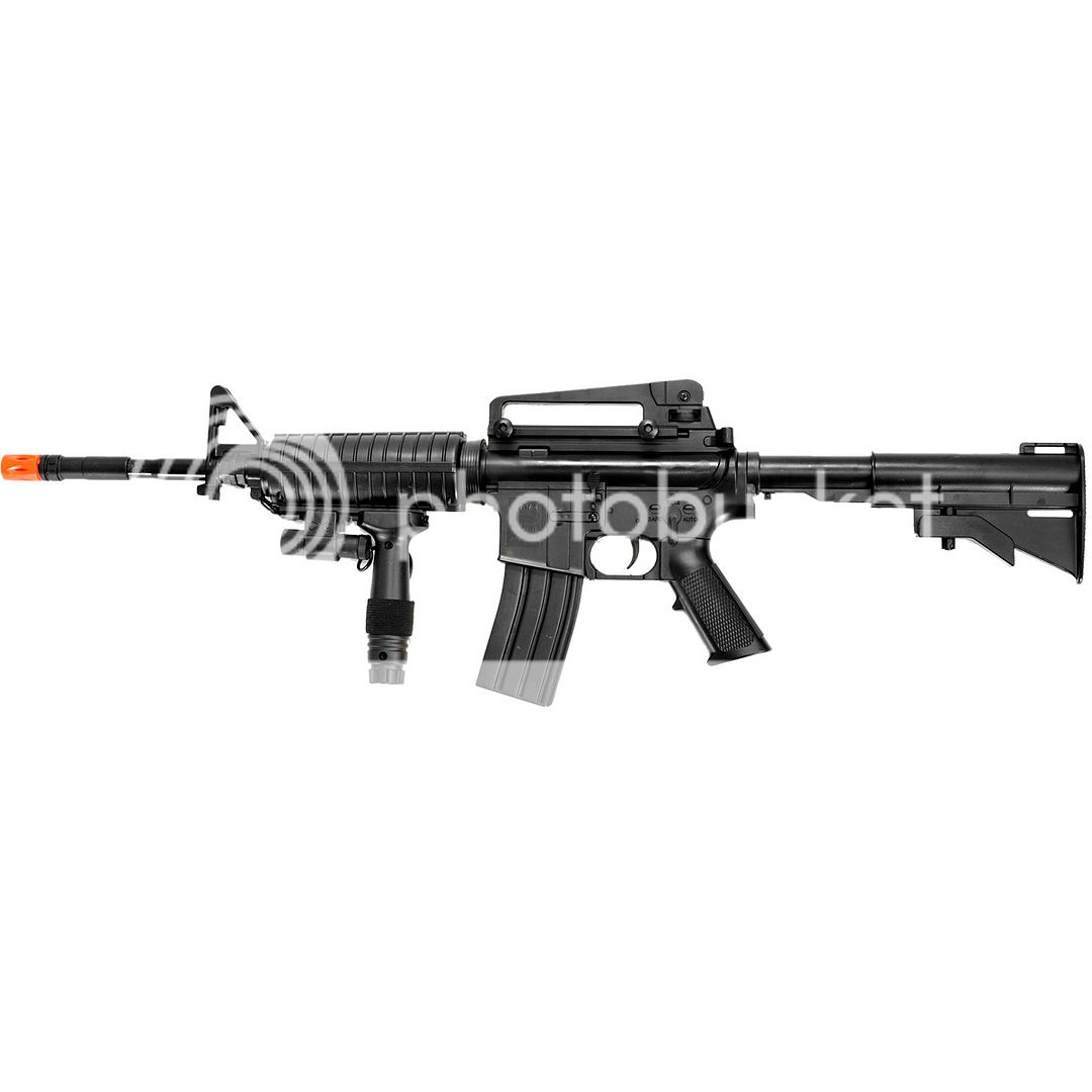 300 FPS AIRSOFT M4 M16 TACTICAL SPRING RIFLE GUN w/ LASER SIGHT 6mm BB